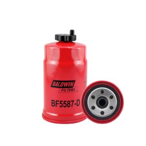 BF5587-D | Baldwin Filters: Secondary Fuel Spin-on with Drain