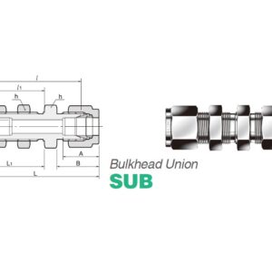 SUB-4-S6 | S-LOK Bulkhead Union, SS316