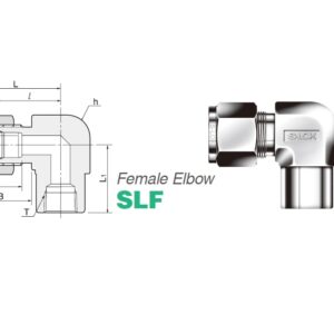 SLF-2-2N-S6 |  S-LOK Female Elbow 1/8-1/8