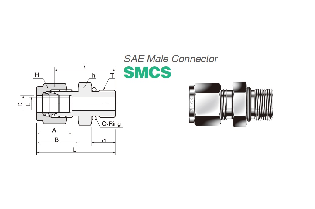 SMCS SAE Male Connector