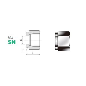 S-Lok Nut-1-1/4 | SN-20-S6