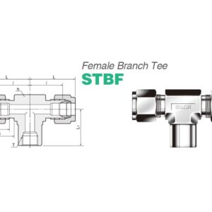 STBF-4-2N-S6 | Female Branch Tee 1/4-1/8