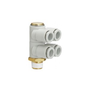 KQ2ZD05-34AS | Double Branch Male Elbow