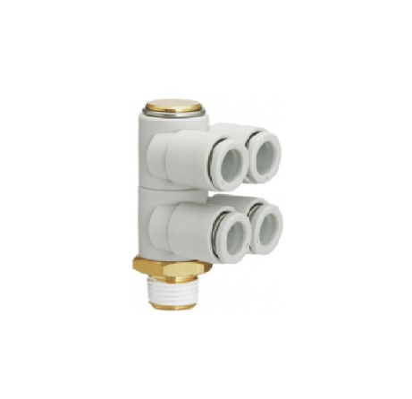 SMC Double Branch Universal Male Elbow (Sealant) - KQ2ZD