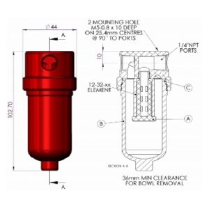 203A | Headline Filter Aluminium Housings