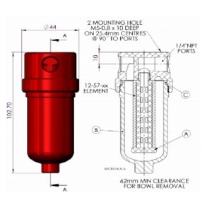 203AL | Headline Filter Aluminium Housings