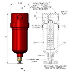 213AL | Headline Filter Aluminium Housings