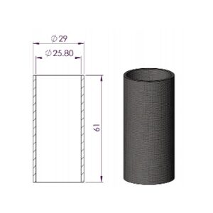 SS-25-64-10T | Repl. Element for 100-12-10M