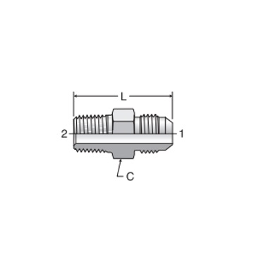 Triple-Lok F3MX Male Connector- BSPT
