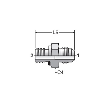 Triple-Lok F42EDMX Male Connector- BSPP