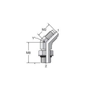 12-10 V5OX-S | 45° Straight Thread Elbow