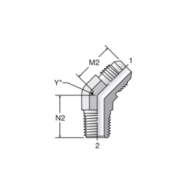 Triple-Lok VTX 45° Male Elbow