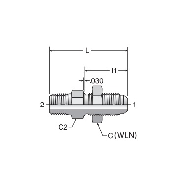 Triple-Lok WFTX Male Bulkhead Connector