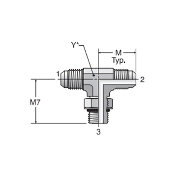 Triple-Lok S5OX Straight Thread Branch Tee