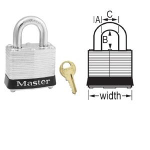3BLK | Laminated Steel Safety Padlock