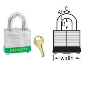 3GRN | Laminated Steel Safety Padlock