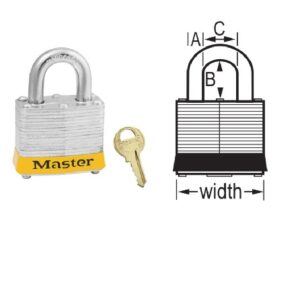 3YLW | Laminated Steel Safety Padlock