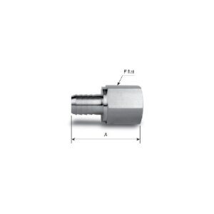 SHAF-6-4N-BS | Barbed Female Connector